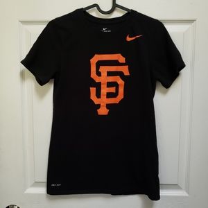 San Francisco Giants Black Short Sleeve The Nike Tee Dri-Fit Shirt